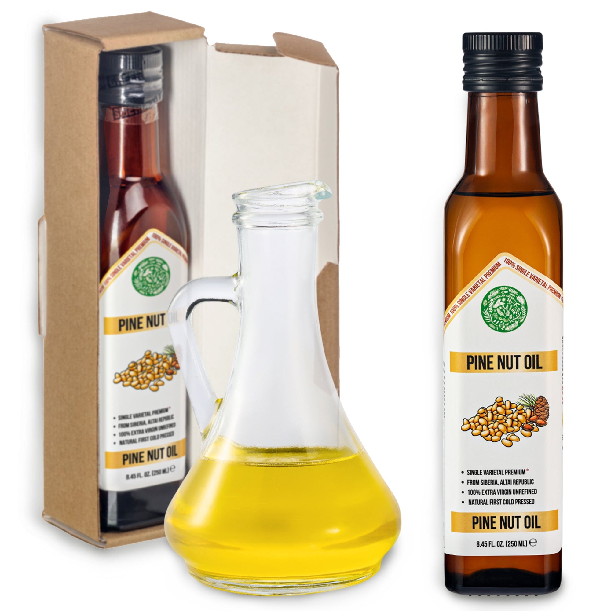 Olio di pinoli biologico spremuto a freddo 250ml 