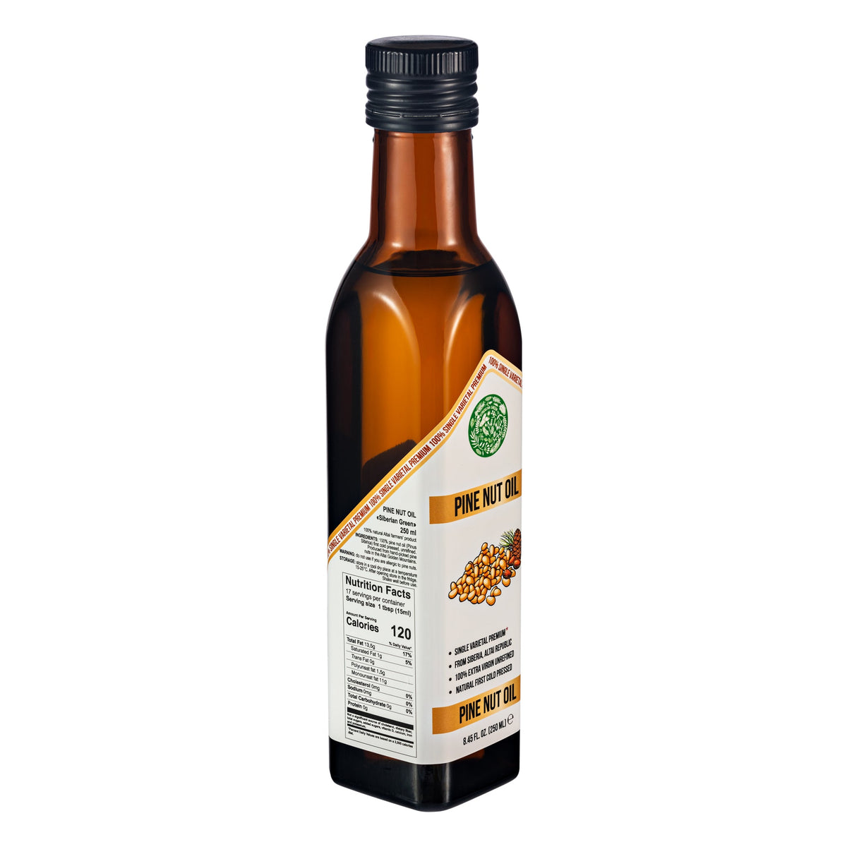 Prodotti verdi siberiani Olio di pinoli biologico - 250ml benefici