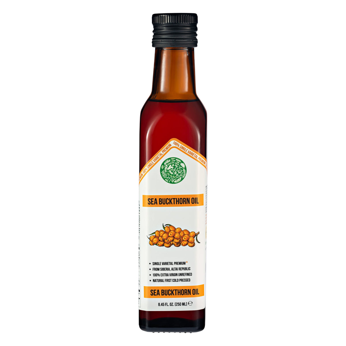 Olio di olivello spinoso verde siberiano - 250 ml Extra Vergine 