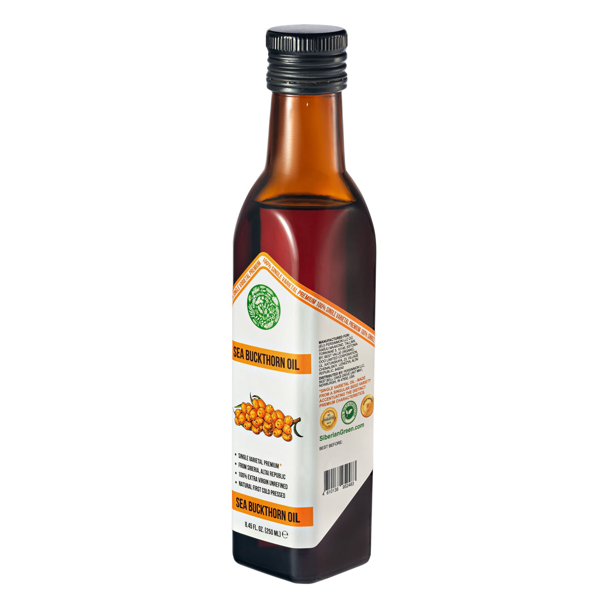 100% Olio di olivello spinoso spremuto a freddo 