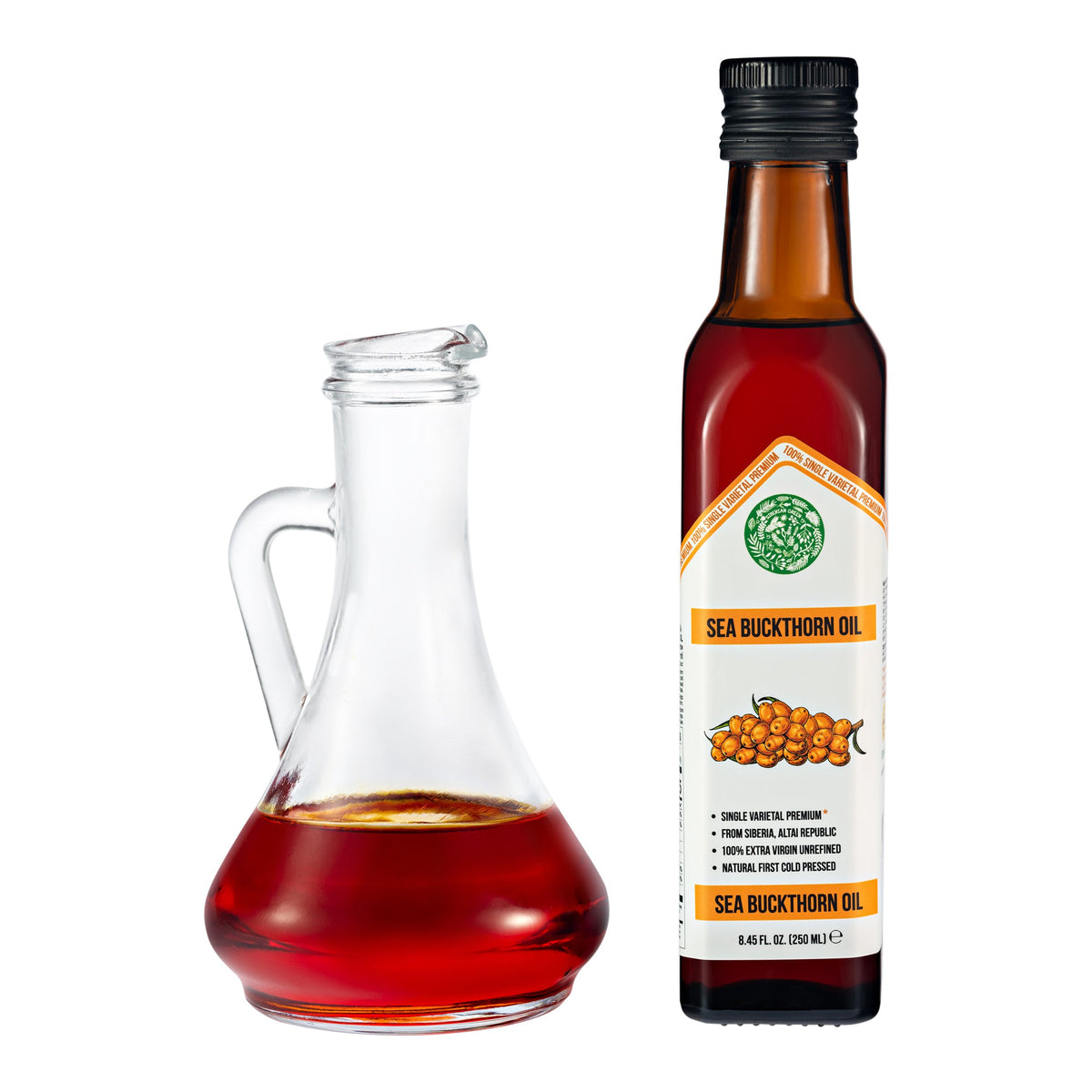Olio di olivello spinoso verde siberiano 