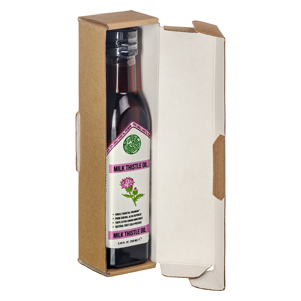Olio di Cardo Mariano Verde Siberiano - 250 ml Extra Vergine