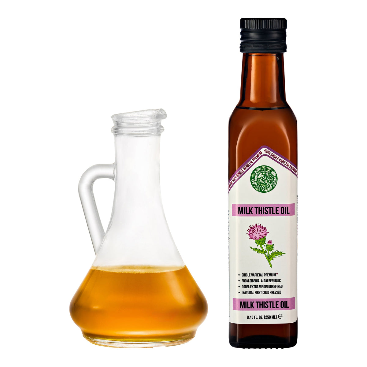 Olio di cardo mariano verde siberiano 