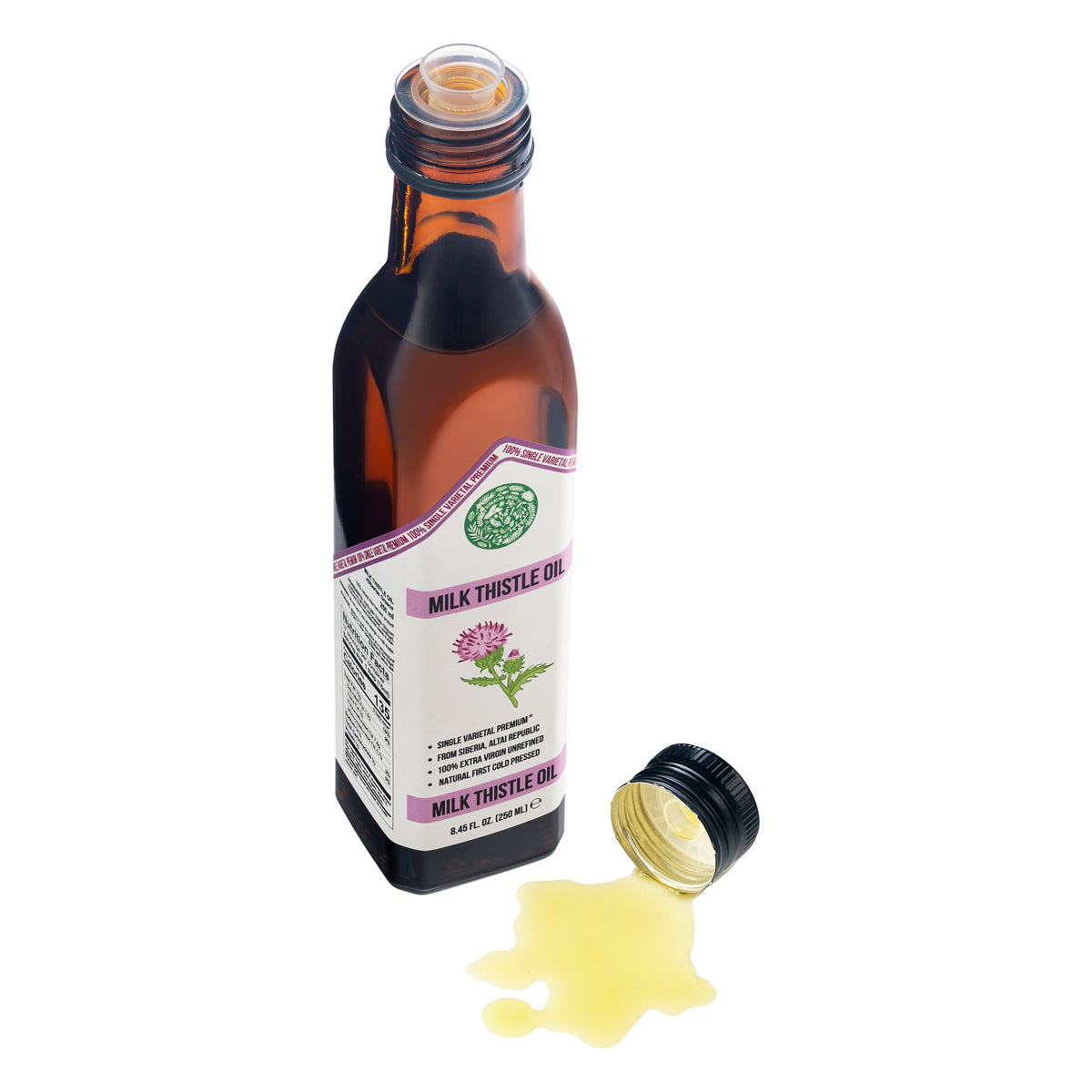 Olio di cardo mariano biologico Siberian Green - 100 ml (3,4 fl oz)