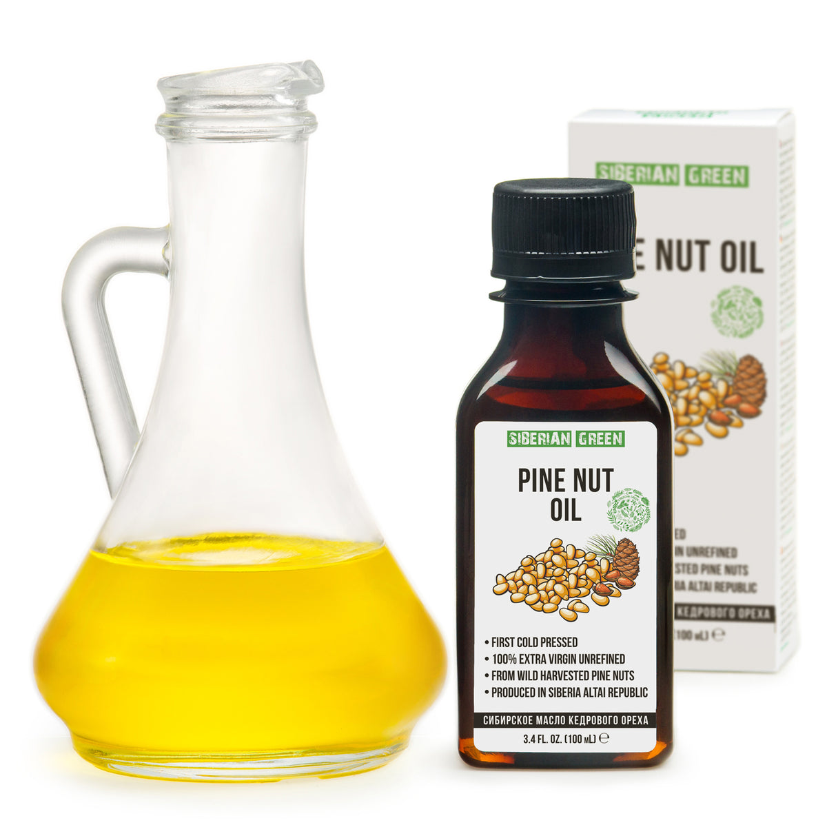Olio di pinoli siberiani - qualità Premium