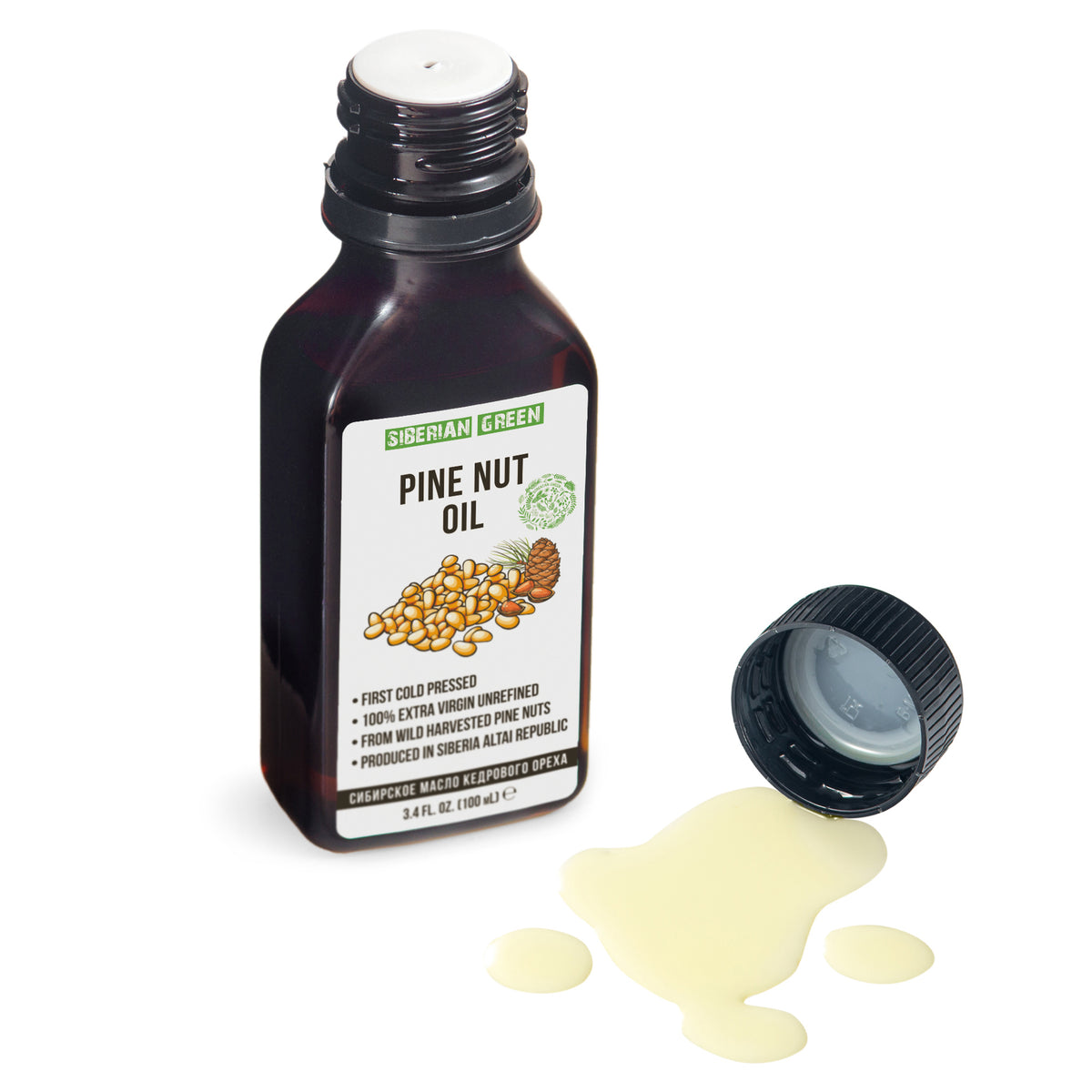 Olio di pinoli siberiani - qualità Premium