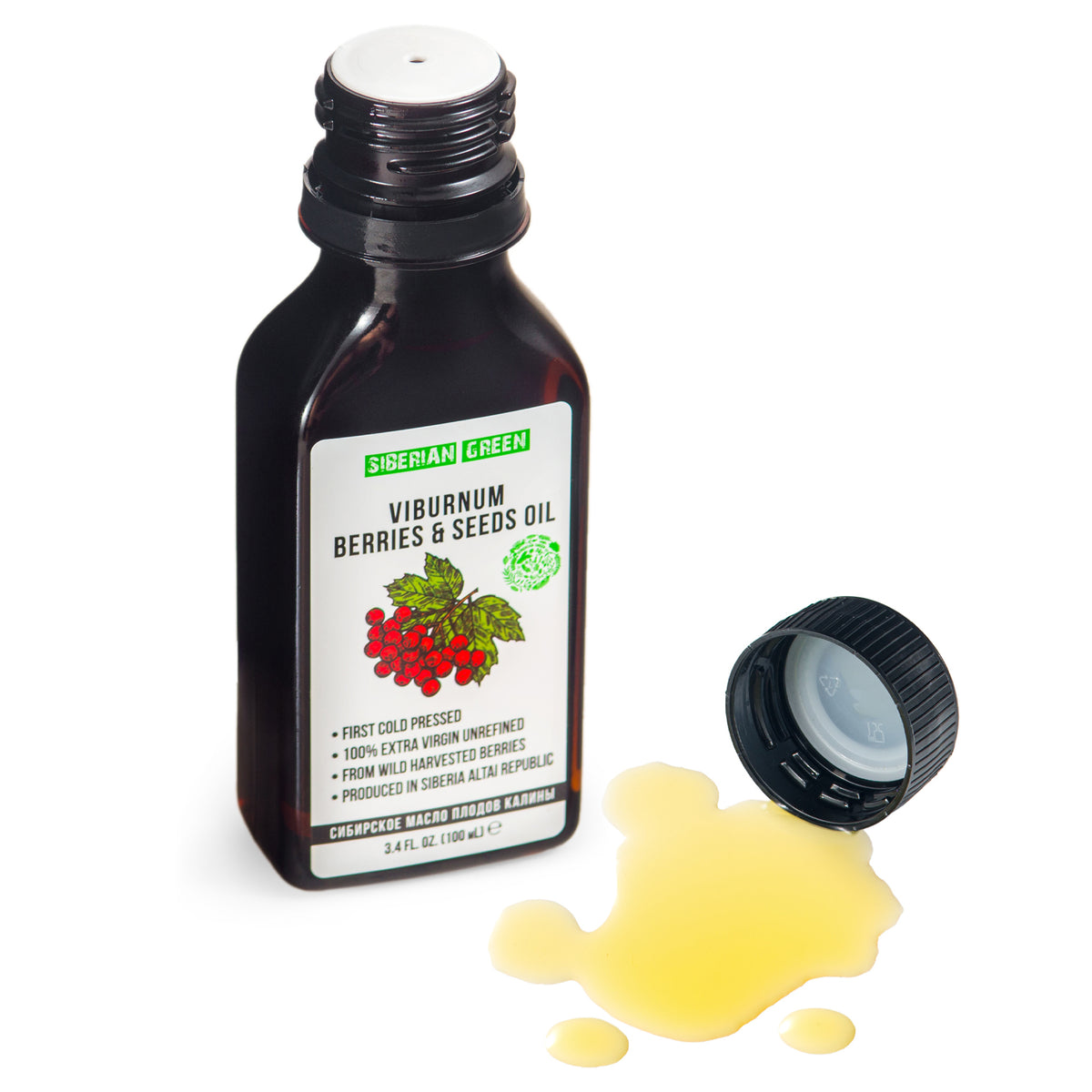 Olio di Viburno Siberiano Palla di Neve Extra Vergine Spremuto a Freddo 100 ml