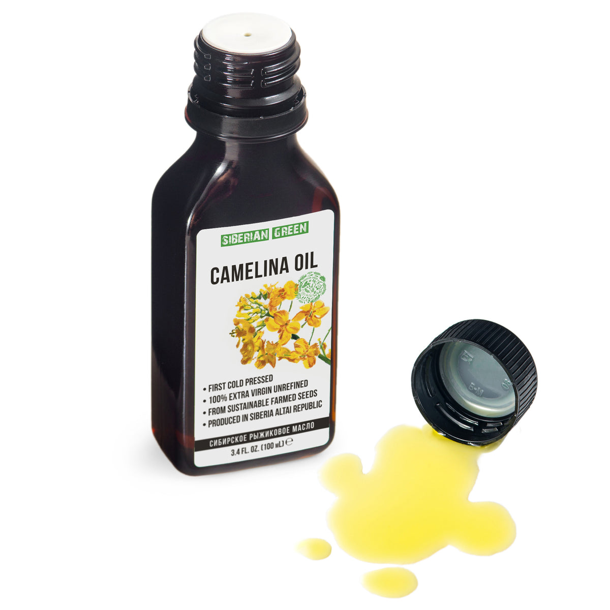 Olio di camelina siberiana - Extravergine, spremuto a freddo (100 ml)