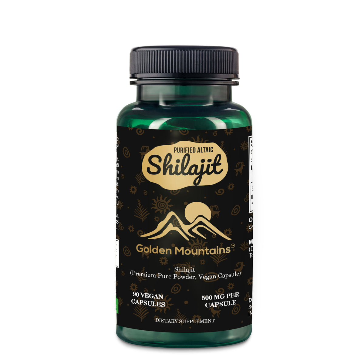 Capsule vegane di Shilajit delle Montagne d'Oro - 500mg | 90 Count