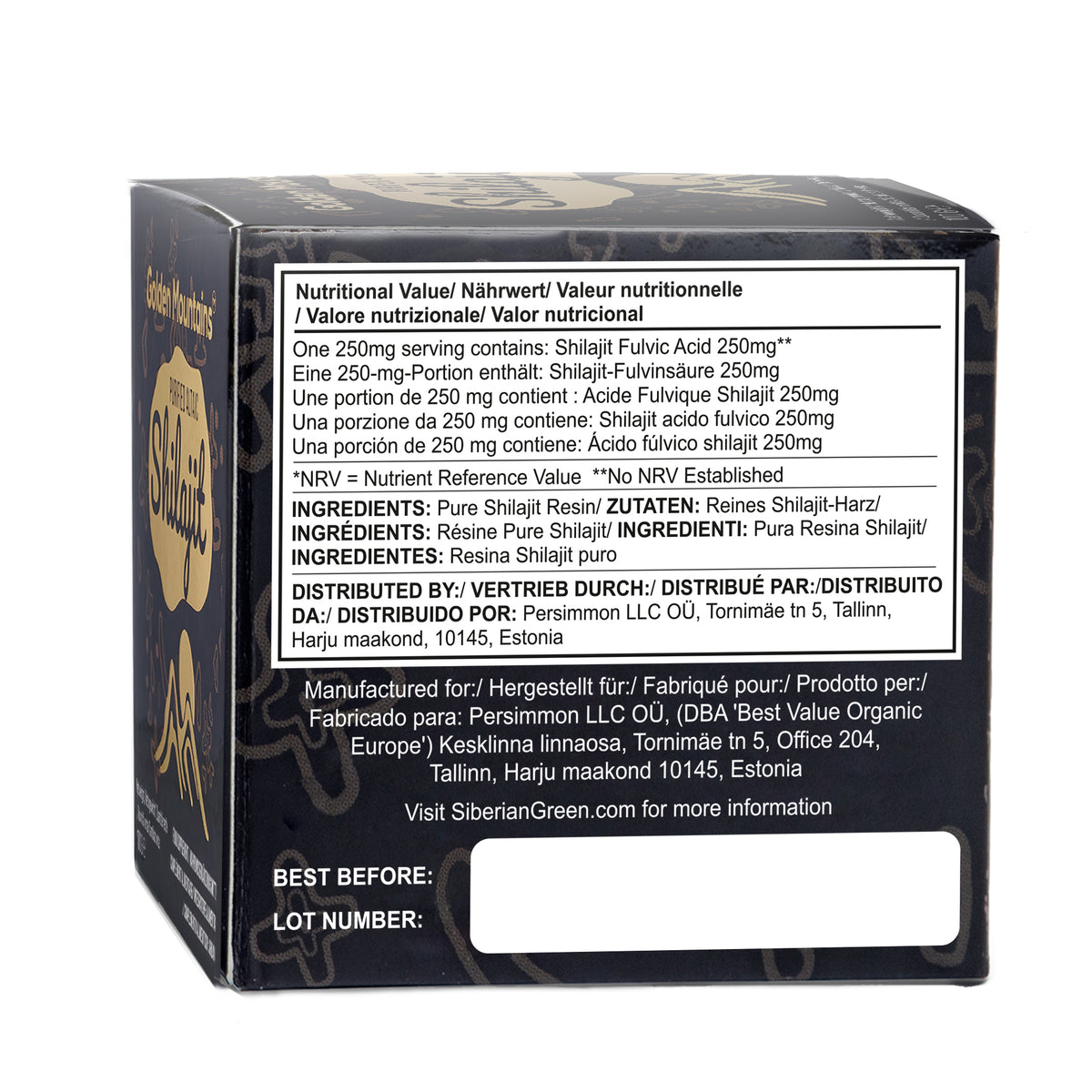 Resina di Shilajit delle Montagne d'Oro - Puro potere siberiano dell'Altai