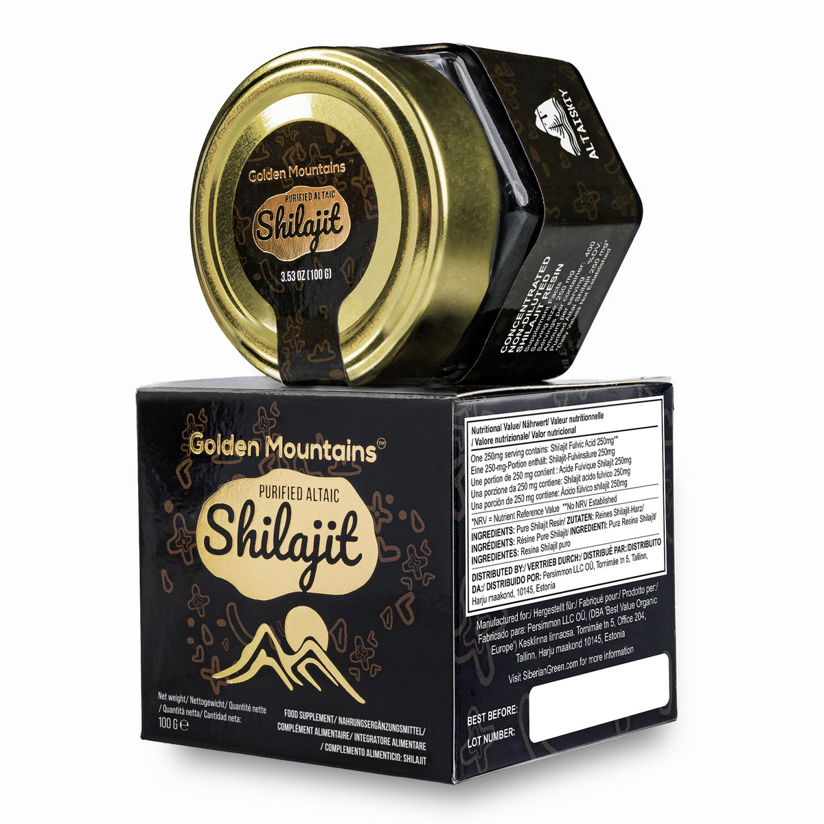 Resina di Shilajit delle Montagne d'Oro - Puro potere siberiano dell'Altai