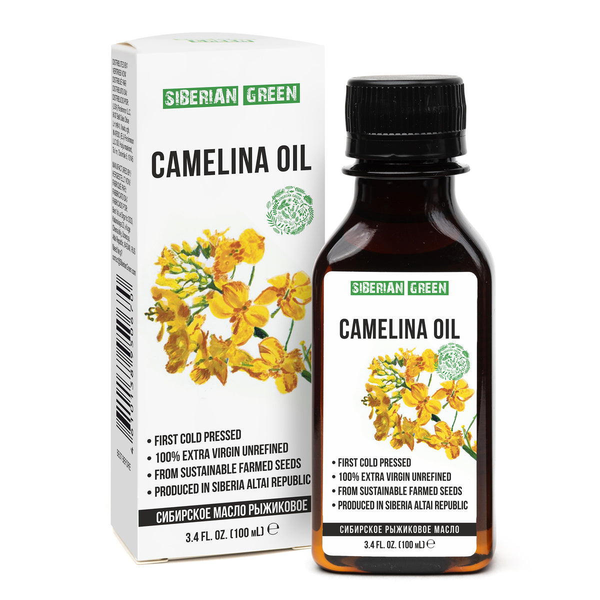 Olio di camelina siberiana - Extravergine, spremuto a freddo (100 ml)