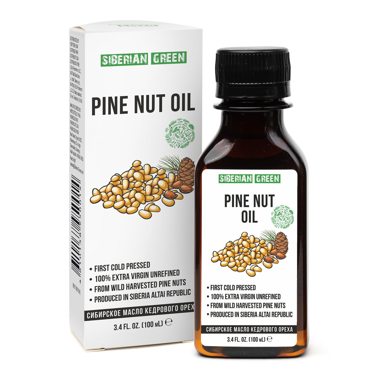 Olio di pinoli siberiani - qualità Premium