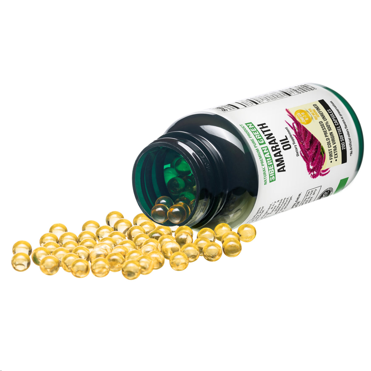 Capsule di olio di semi di amaranto biologico - 200 capsule molli