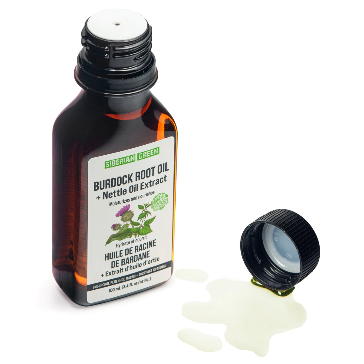 Olio di radice di bardana Olio di ortica