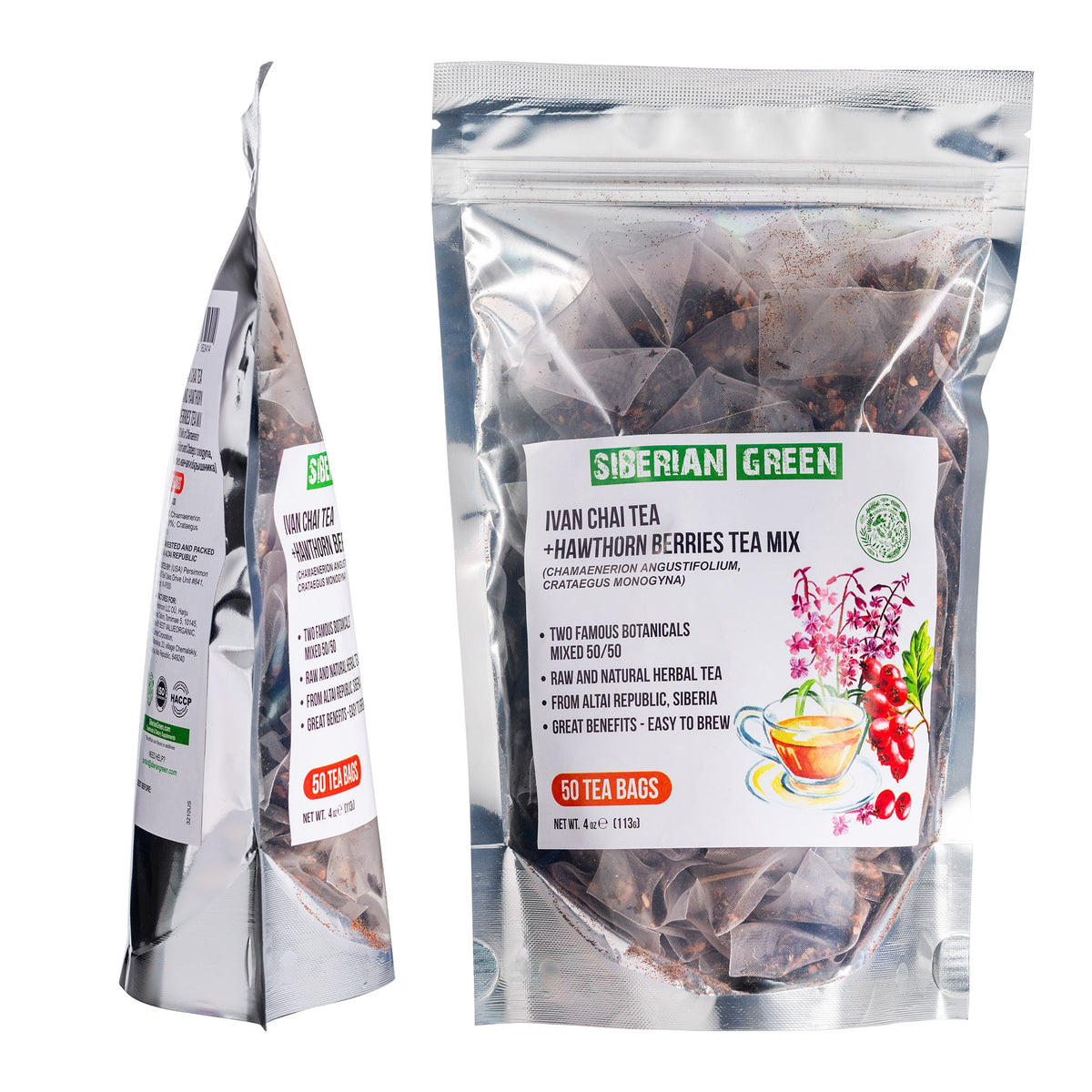 Tè verde siberiano Ivan Chai con bacche di biancospino
