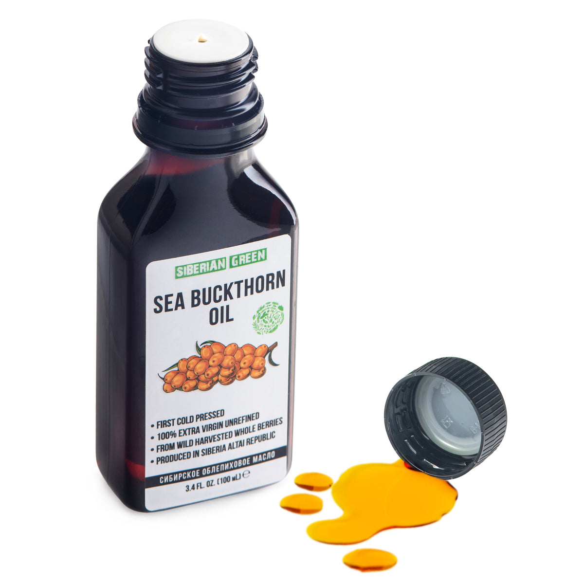 Olio di olivello spinoso siberiano - Extravergine spremuto a freddo (100ml)