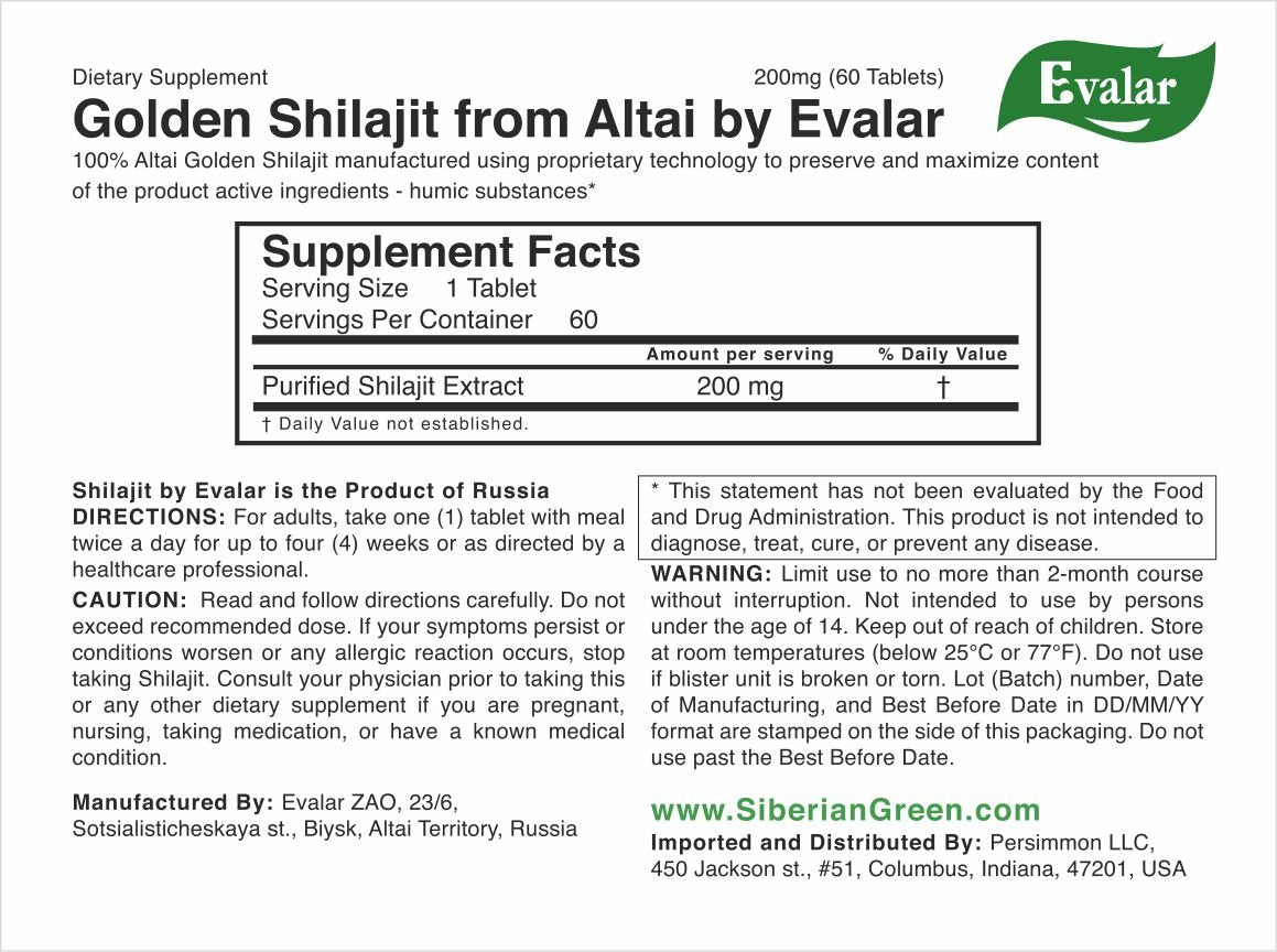 shilajit golden di evalar